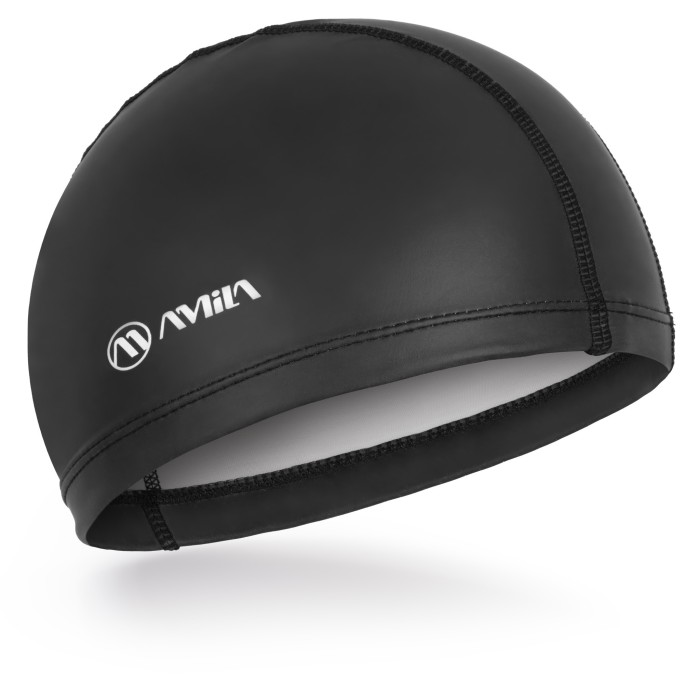 Σκουφάκι Κολύμβησης AMILA Fabric Silicone Μαύρο