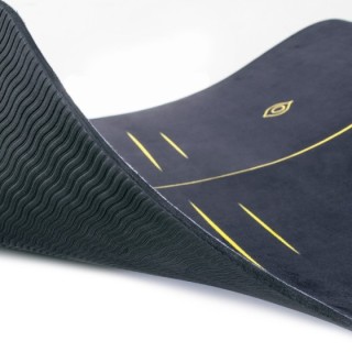 Στρώμα Yoga Pilates Mantala TPE & Suede 173x60x0,6cm - Μαύρο