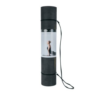 Στρώμα Yoga Pilates Mantala TPE & Suede 173x60x0,6cm - Μαύρο