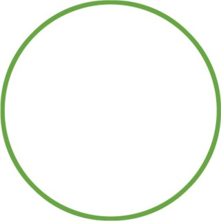 Χούλα-Χουπ 70cm - Φ19mm - 175gr, Πράσινο