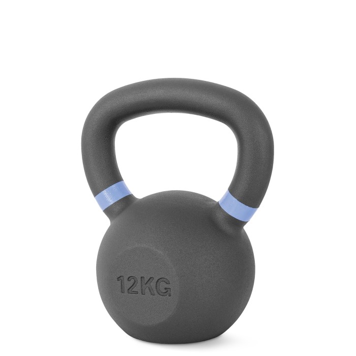 Kettlebell Cast Iron 12 kg - Μαύρο / Γαλάζιο