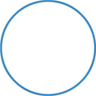 Χούλα-Χουπ HQ 70cm - Φ19mm - 280gr, Μπλε