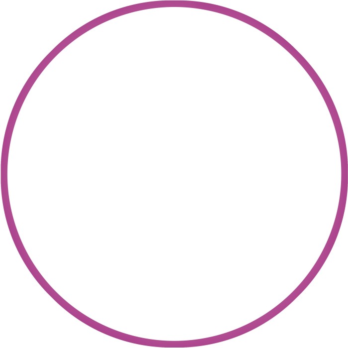 Χούλα-Χουπ HQ 60cm - Φ19mm - 230gr, Φούξια