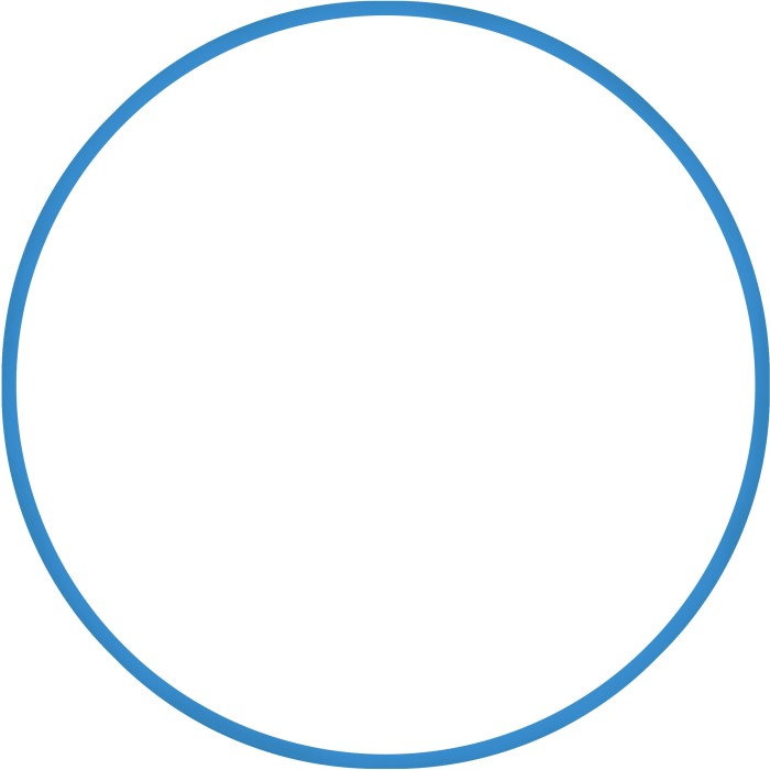 Χούλα Χουπ HQ 80cm - Φ19mm - 330gr, Μπλε