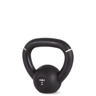 Kettlebell Original Rubber 4 kg - Μαύρο / Λευκό
