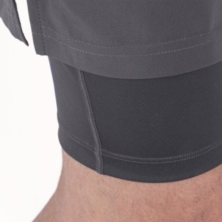 Ανδρικό Αθλητικό Σορτς 2 σε 1 Vision Motion XL – Graphite