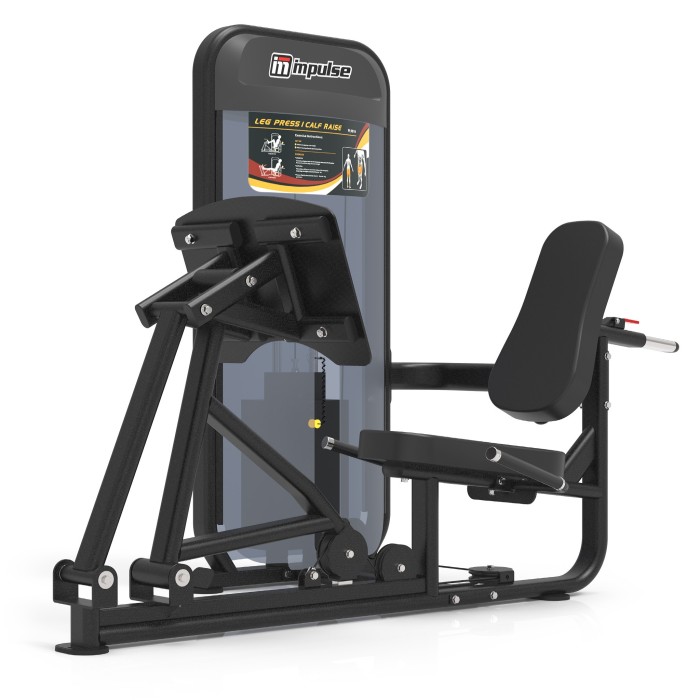 Leg Press / Calf Raise Impulse PL9010 Black