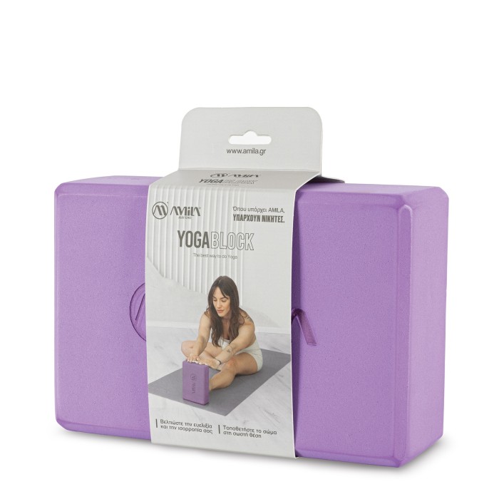 Τούβλο Yoga AMILA Brick Μωβ