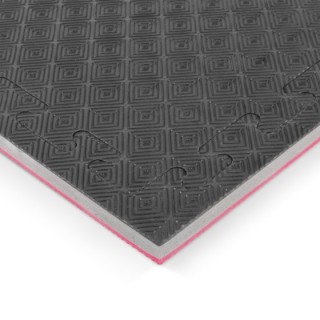 Δάπεδο Προστασίας EVA Διαμάντι 100x100 2,5cm Κόκκινο-Γκρι-Μαύρο