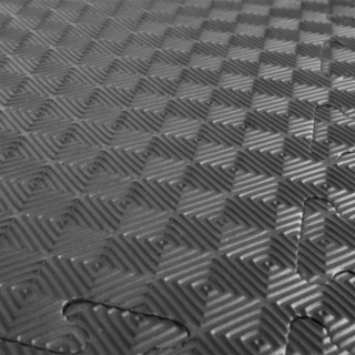 Δάπεδο Προστασίας EVA Διαμάντι 100x100 2,5cm Κόκκινο-Γκρι-Μαύρο