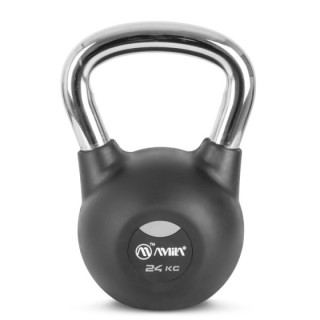 Kettlebell Rubber Cover Cr Handle 24 kg – Μαύρο