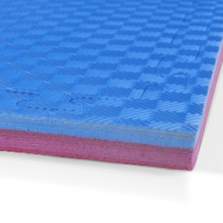 Δάπεδο Προστασίας EVA Διαμάντι 100x100cm 2,5cm Κόκκινο-Μπλε