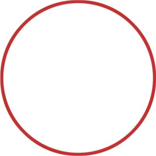 Χούλα-Χουπ HQ 70cm - Φ19mm - 280gr, Κόκκινο