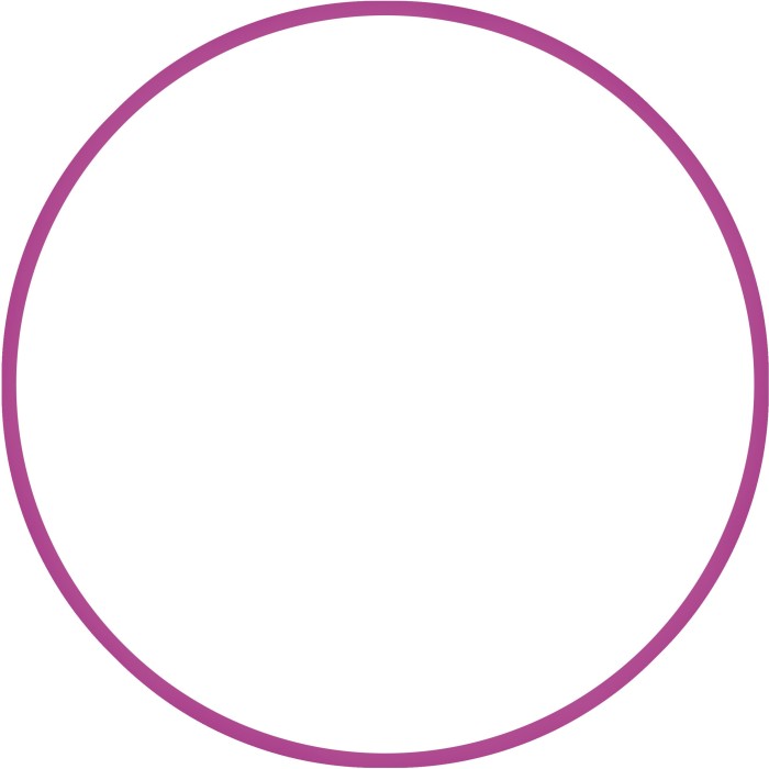 Χούλα-Χουπ HQ 70cm - Φ19mm - 280gr, Φούξια