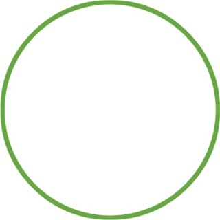 Χούλα-Χουπ HQ 70cm - Φ19mm - 280gr, Πράσινο