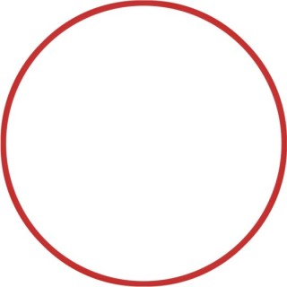 Χούλα-Χουπ HQ 60cm - Φ19mm - 230gr, Κόκκινο