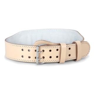 Ζώνη Άρσης Βαρών AMILA Δερμάτινη Μπεζ A Quality M