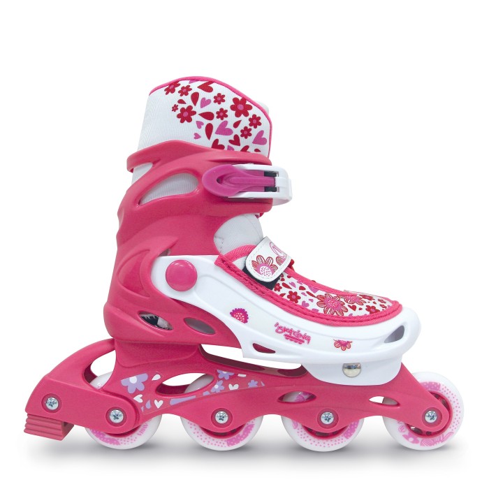 Πατίνια Inline 35-38 - Φούξια / Λευκό