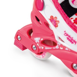 Πατίνια Inline 35-38 - Φούξια / Λευκό