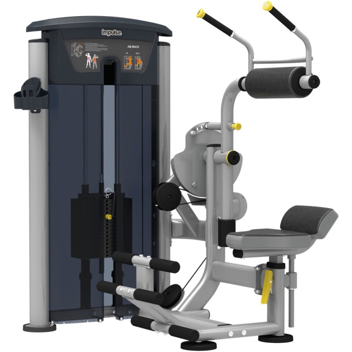 Abdominal / Back Extension Impulse IT9534 Ασημί