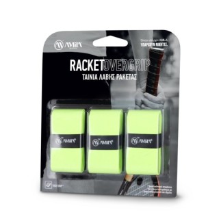 Ταινία Λαβής Ρακετών AMILA Overgrip Neon Green 3 Τεμ