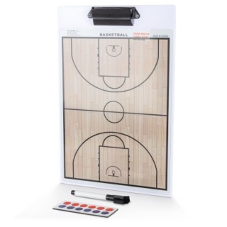 Ταμπλό Προπονητή Basket Διπλής Όψης Μαγνητικό 25,0x37,0 cm