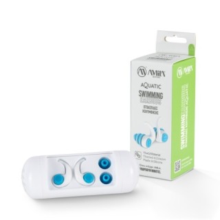Ωτοασπίδες Κολύμβησης Swimming Earbuds Aquatic – Μπλε / Λευκό
