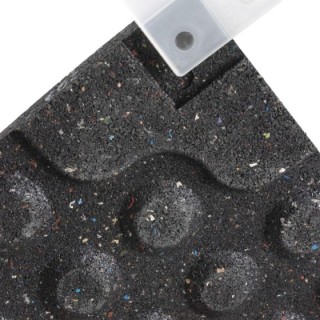 Επαγγελματικό Δάπεδο Γυμναστηρίου Μαύρο 100x100x2cm