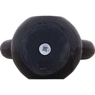 Kettlebell Cast Iron Rubber Base 12 kg - Μαύρο
