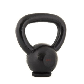 Kettlebell Cast Iron Rubber Base 4 kg - Μαύρο