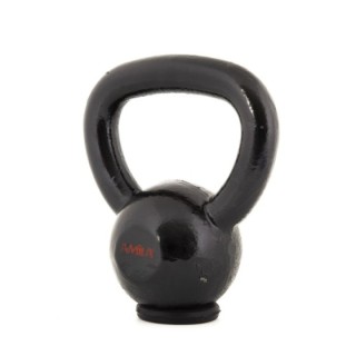 Kettlebell Cast Iron Rubber Base 4 kg - Μαύρο