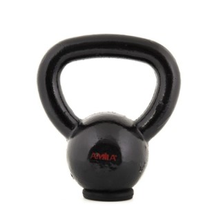 Kettlebell Cast Iron Rubber Base 4 kg - Μαύρο