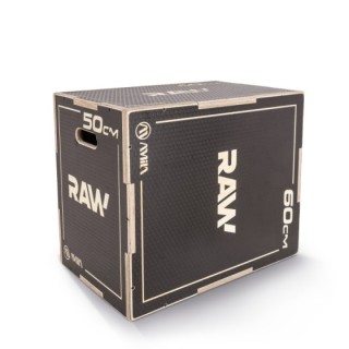 Πλειομετρικό Κουτί Plyo Box Raw Tempo 40x50x60 cm - Μαύρο