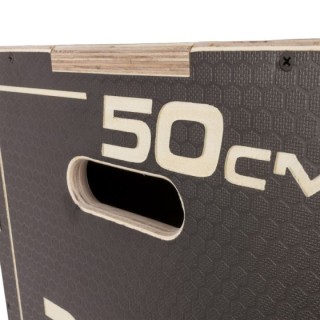 Πλειομετρικό Κουτί Plyo Box Raw Tempo 40x50x60 cm - Μαύρο
