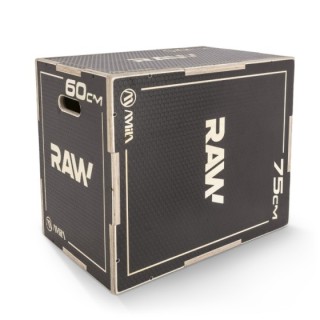 Πλειομετρικό Κουτί Plyo Box Raw Tempo 50x60x75 cm - Μαύρο