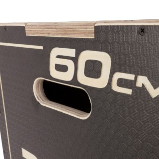 Πλειομετρικό Κουτί Plyo Box Raw Tempo 50x60x75 cm - Μαύρο