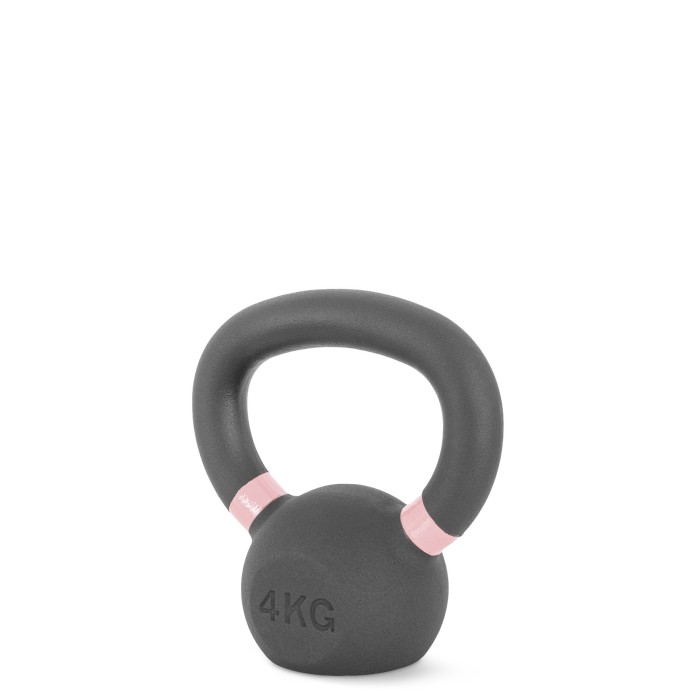Kettlebell Cast Iron 4 kg - Μαύρο / Ροζ