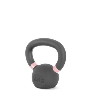 Kettlebell Cast Iron 4 kg - Μαύρο / Ροζ