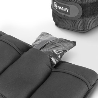 Βάρη Άκρων Wrist & Ankle Weights 2x2,50 kg - Μαύρο