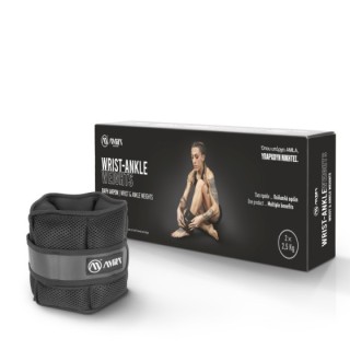 Βάρη Άκρων Wrist & Ankle Weights 2x2,50 kg - Μαύρο