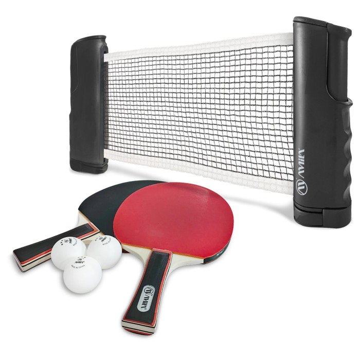 Σετ Ping Pong AMILA (2 ρακέτες + 3 μπαλάκια + δίχτυ)