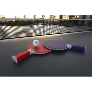 Ρακέτα Ping Pong Εξωτερικού Χώρου STAG Halo Κόκκινη