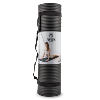 Στρώμα Γυμναστικής Plura NBR 100kg 183x60x1,5cm - Μαύρο