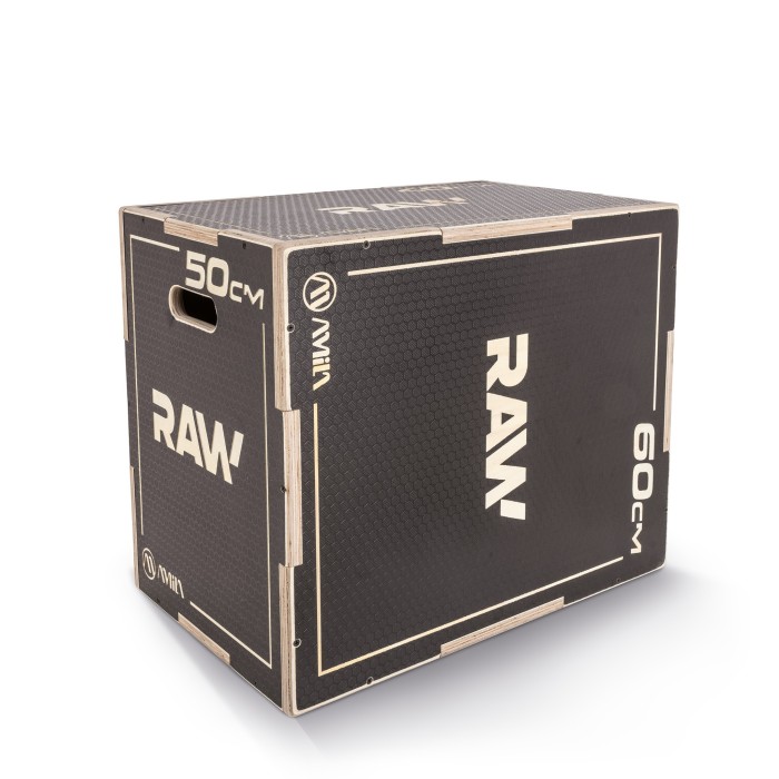 Πλειομετρικό Κουτί Plyo Box Raw Tempo 40x50x60 cm - Μαύρο
