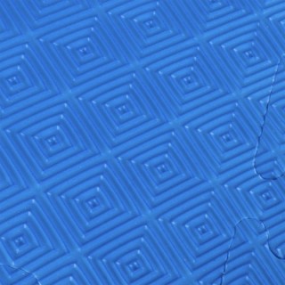 Δάπεδο Προστασίας EVA Διαμάντι 100x100cm 2,5cm Κόκκινο-Μπλε