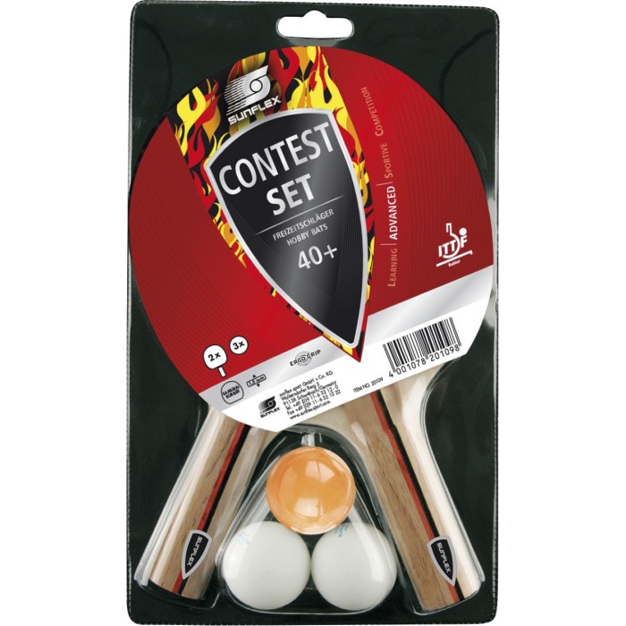 Σετ Ping Pong Sunflex Contest (2 ρακέτες + 3 μπαλάκια)