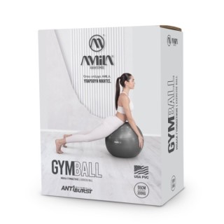 Μπάλα Γυμναστικής 55 cm - Μαύρη