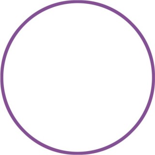 Χούλα-Χουπ HQ 60cm - Φ19mm - 230gr, Μωβ