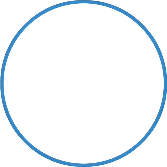 Χούλα-Χουπ HQ 60cm - Φ19mm - 230gr, Μπλε