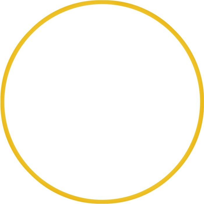 Χούλα-Χουπ HQ 60cm - Φ19mm - 230gr, Κίτρινο